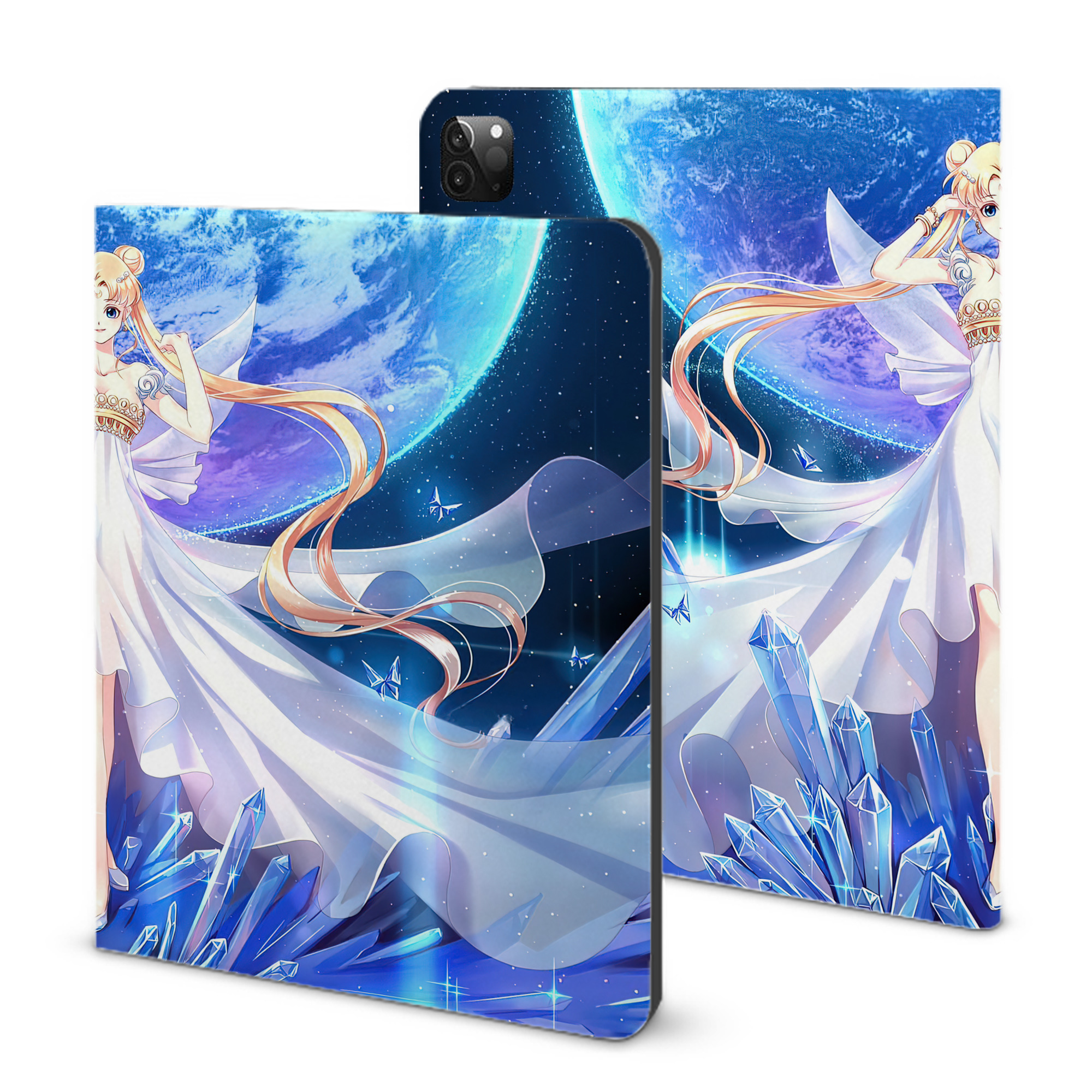 （画像用） 美少女戦士セーラームーン Sailor Moon IPadケース ペンホルダー付き ブックスタイルデザイン